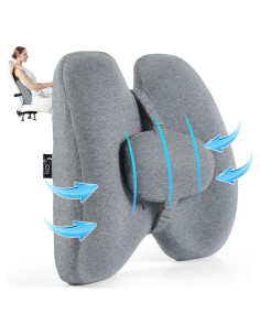 Almohada de Soporte Lumbar Cozary con Almohadilla 40x39 cm