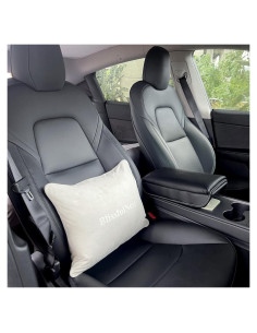 Cojín Lumbar Suede BlissfulNest Ajustable 43x25 cm