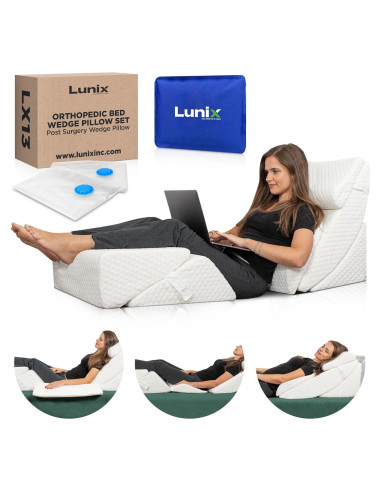 Juego de 6 Almohadas Ortopédicas Lunix LX13 Espuma Memoria