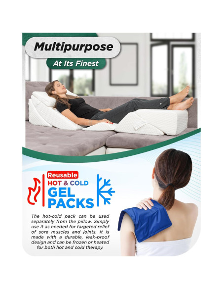 Juego de 6 Almohadas Ortopédicas Lunix LX13 Espuma Memoria Juego de 6 Almohadas Ortopédicas Lunix LX13 Espuma Memoria