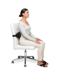 Almohada Lumbar OPTP McKenzie 27.94x12.07cm Firme Negra 2