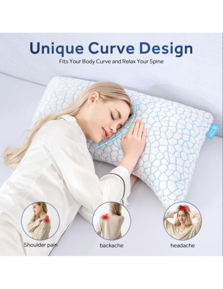 Almohada Lateral Refrigerante QUTOOL Reina Ajustable