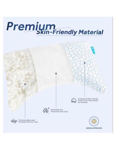 Almohada Lateral Refrigerante QUTOOL Reina Ajustable