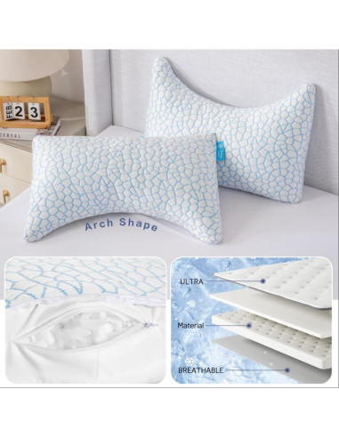 Almohada Lateral Refrigerante QUTOOL Reina Ajustable