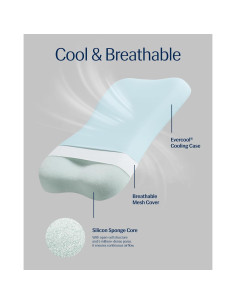 Almohada Refrigerante REST Evercool 66x40 cm Alta Azul 2