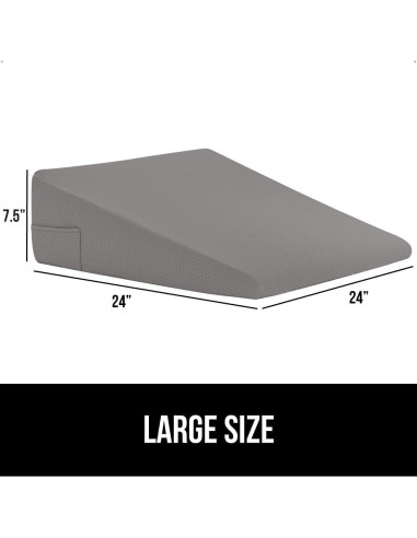 Almohada Cuña Ergonómica Gorilla Grip 61x19cm Gris