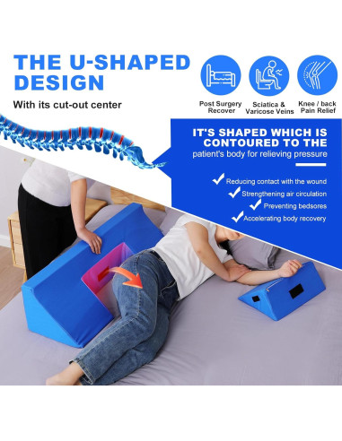 Almohada de Cuña Lateral Fanwer 88,9 cm Espuma Viscoelástica