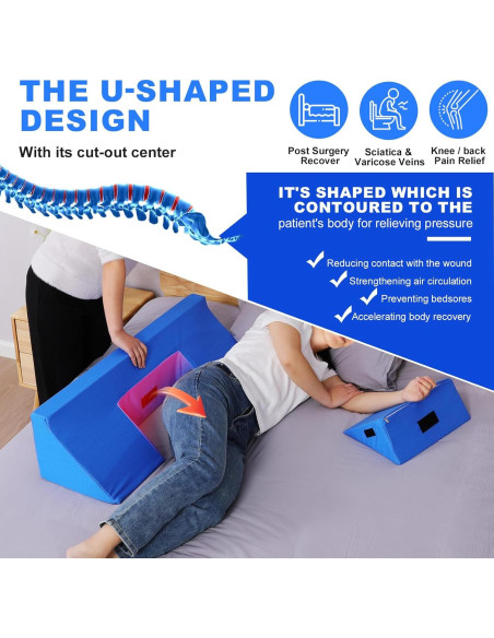 Almohada de Cuña Lateral Fanwer 88,9 cm Espuma Viscoelástica