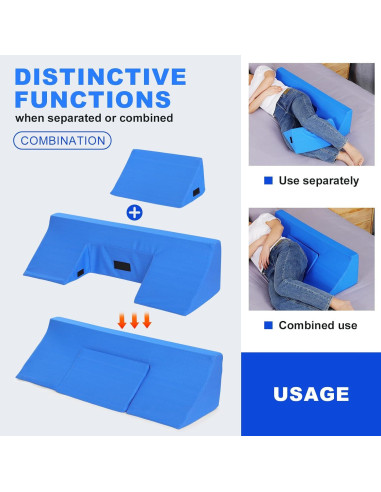 Almohada de Cuña Lateral Fanwer 88,9 cm Espuma Viscoelástica