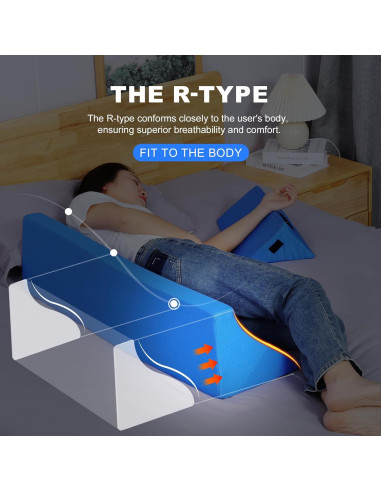 Almohada de Cuña Lateral Fanwer 88,9 cm Espuma Viscoelástica