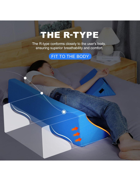 Almohada de Cuña Lateral Fanwer 88,9 cm Espuma Viscoelástica