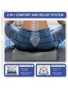 Cojín Elevador de Asiento ComfySure Cuña Espuma Viscoelástica 2