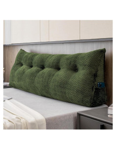 Cojín de Respaldo Triangular ZOEMO Reina Verde 150x20x50 cm