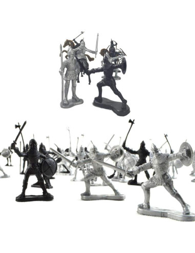 60 Figuras de Soldados Antiguos Lamilla 6 Estilos 6x5 cm