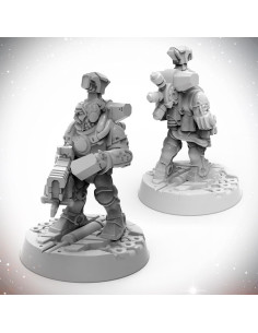 Miniatura Sin Pintar Soldado Enano 32mm Archon Studio 2