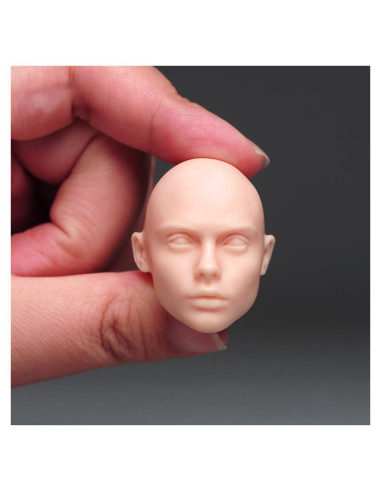 Escultura Cabeza Femenina 1/6 RoofWorld PVC para Figura de Acción