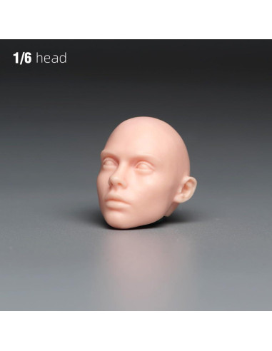 Escultura Cabeza Femenina 1/6 RoofWorld PVC para Figura de Acción