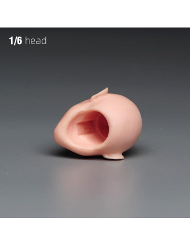 Escultura Cabeza Femenina 1/6 RoofWorld PVC para Figura de Acción