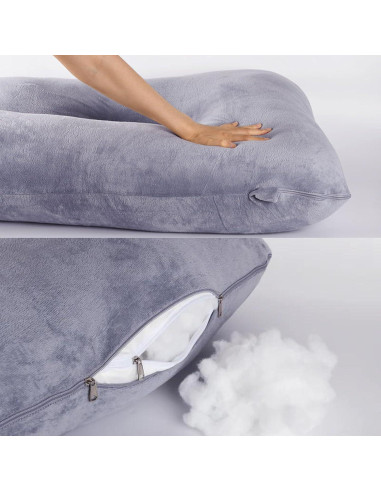 Almohada de Embarazo BATTOP 147x71 cm Suave y Lavable