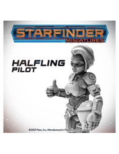 Miniatura Sin Pintar Piloto Halfling 32mm Archan Studio