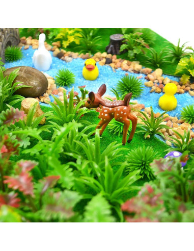 100 Árboles Miniatura MOMOONNON para Diorama y Ferrocarril