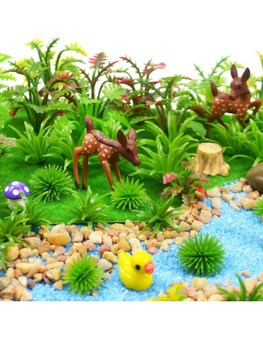 100 Árboles Miniatura MOMOONNON para Diorama y Ferrocarril