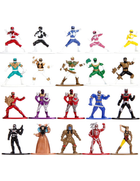 Figuras Coleccionables Power Rangers Jada Toys 20-Pack 4,19 cm