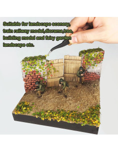 Hojas Miniatura Realistas FOIMAS para Diorama y Jardín de Hadas 2