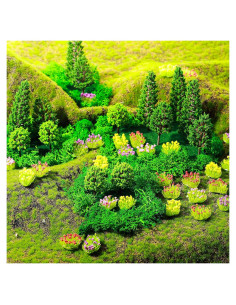 Set de 55 Piezas de Árboles y Césped Artificial Canlierr