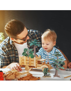 Árbol de Palma Artificial Toyvian 24x17 cm Verde Decoración 2