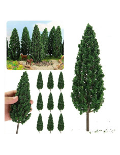 Árboles en Miniatura MANGOUSONG 10 Piezas 16 cm Verde