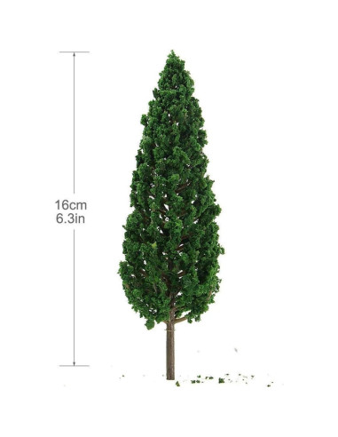 Árboles en Miniatura MANGOUSONG 10 Piezas 16 cm Verde