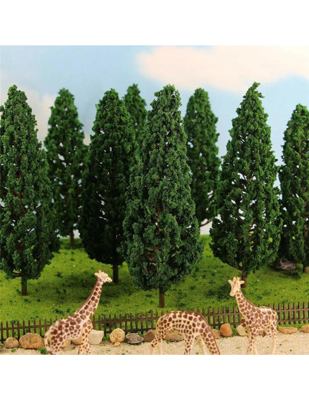 Árboles en Miniatura MANGOUSONG 10 Piezas 16 cm Verde Árboles en Miniatura MANGOUSONG 10 Piezas 16 cm Verde