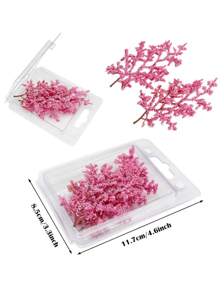 Cayway Mini Árboles Rosa para Dioramas y Ferrocarriles