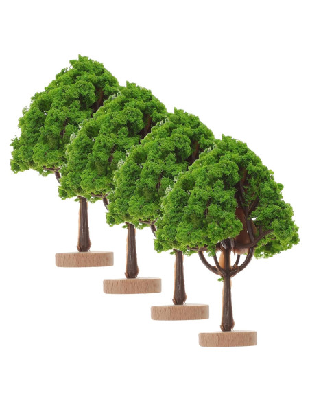 ARTIBETTER 4pcs Árboles Falsos Miniatura 7x4.5cm Jardín