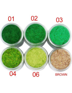 Césped Estático NWFashion 6 Botellas 125ml Mezcla Colores 2