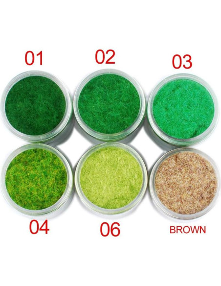 Césped Estático NWFashion 6 Botellas 125ml Mezcla Colores