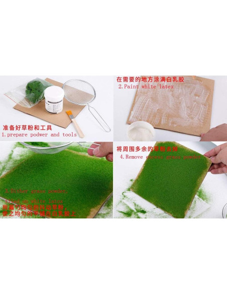 Césped Estático NWFashion 6 Botellas 125ml Mezcla Colores