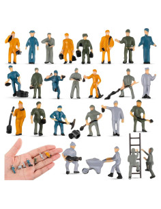Figuras Miniatura Tren 27 Pcs Namalu 1:87 Plástico