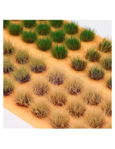 60 Piezas Tufts de Grama Estática Miniatura Quancru