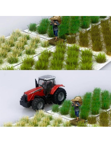 Ramillete de Hierba Realista SHIDXIB 2Pcs para Jardín