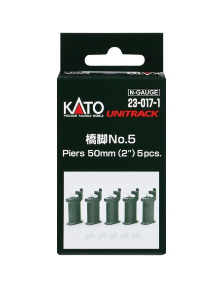 Patas de Puente KATO N Gauge 23-017-1, Paquete de 5