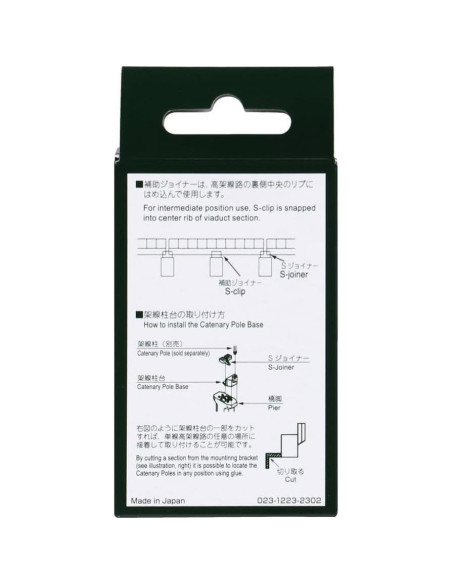 Patas de Puente KATO N Gauge 23-017-1, Paquete de 5
