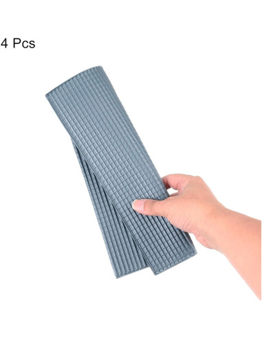 Tejas de Techo Miniatura MECCANIXITY PVC Gris Oscuro 4 Pzas