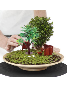 12 Árboles Miniatura de Plástico Verde para Dioramas 8.8 cm 2