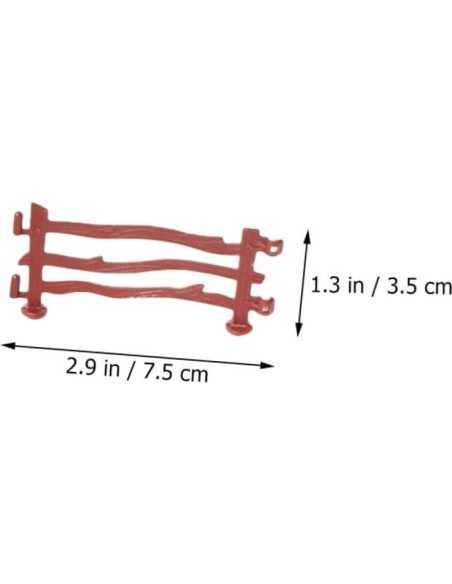 Cerca Miniatura ARTIBETTER 120pcs Plástico Rojo para Jardín