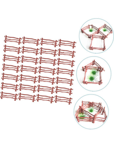 Cerca Miniatura ARTIBETTER 120pcs Plástico Rojo para Jardín