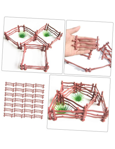 Cerca Miniatura ARTIBETTER 120pcs Plástico Rojo para Jardín