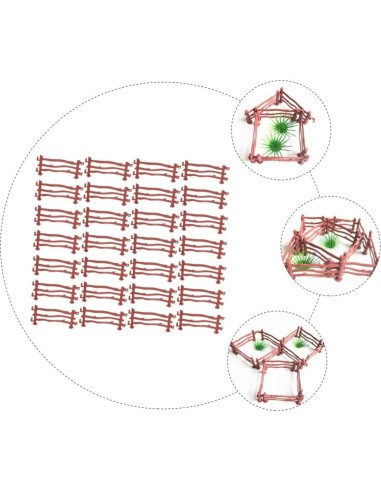 Cerca Miniatura ARTIBETTER 120pcs Plástico Rojo para Jardín