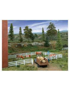 Valla de Granja Escala HO Walthers SceneMaster 3 Rieles